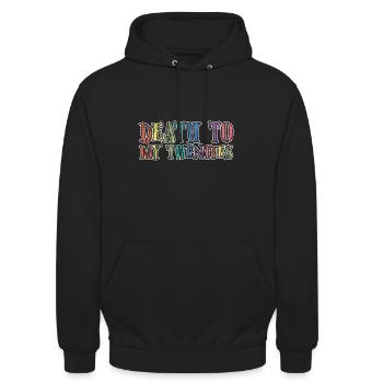 Death To My Twenties 3 - Unisex Hoodie - Schwarz - Vorne - Alina (178cm) & Michal (187cm)