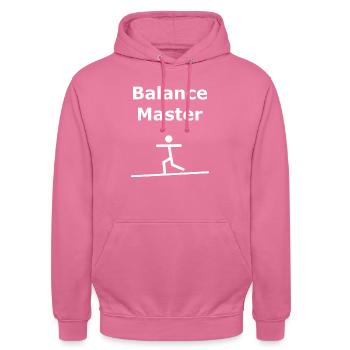 Balance Meister! - Unisex Hoodie - Pink - Vorne - Alina (178cm) & Michal (187cm)