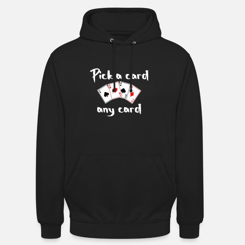 Draw a magic trick card - Unisex Hoodie - black