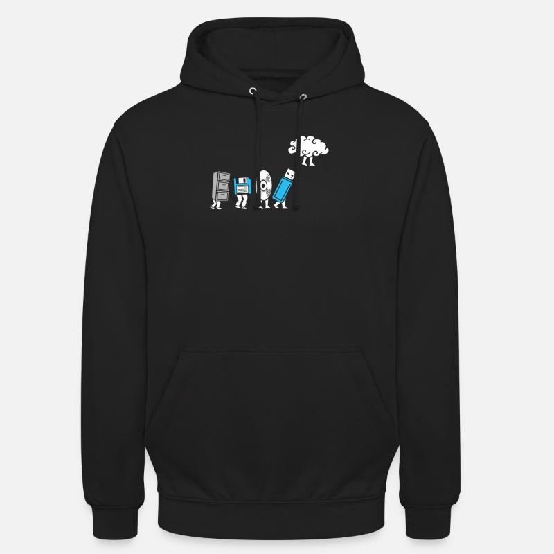 Développement informatique en nuage - Sweat-shirt à capuche unisexe - noir