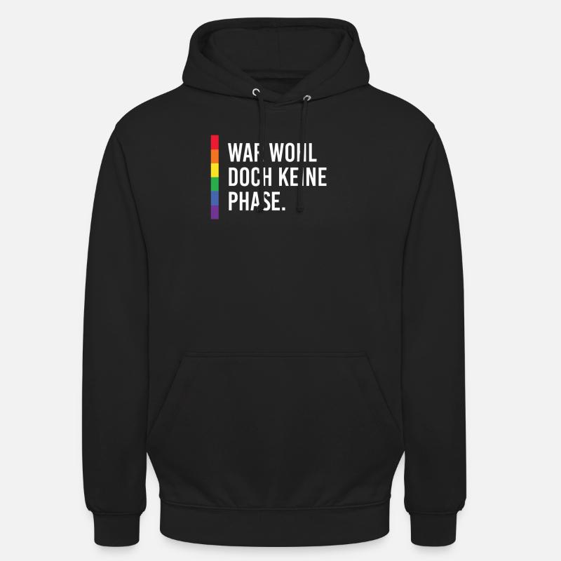 Rainbow Regenbogen Lesbe Pride LGBTQ Kleidung Mann - Unisex Hoodie - Schwarz