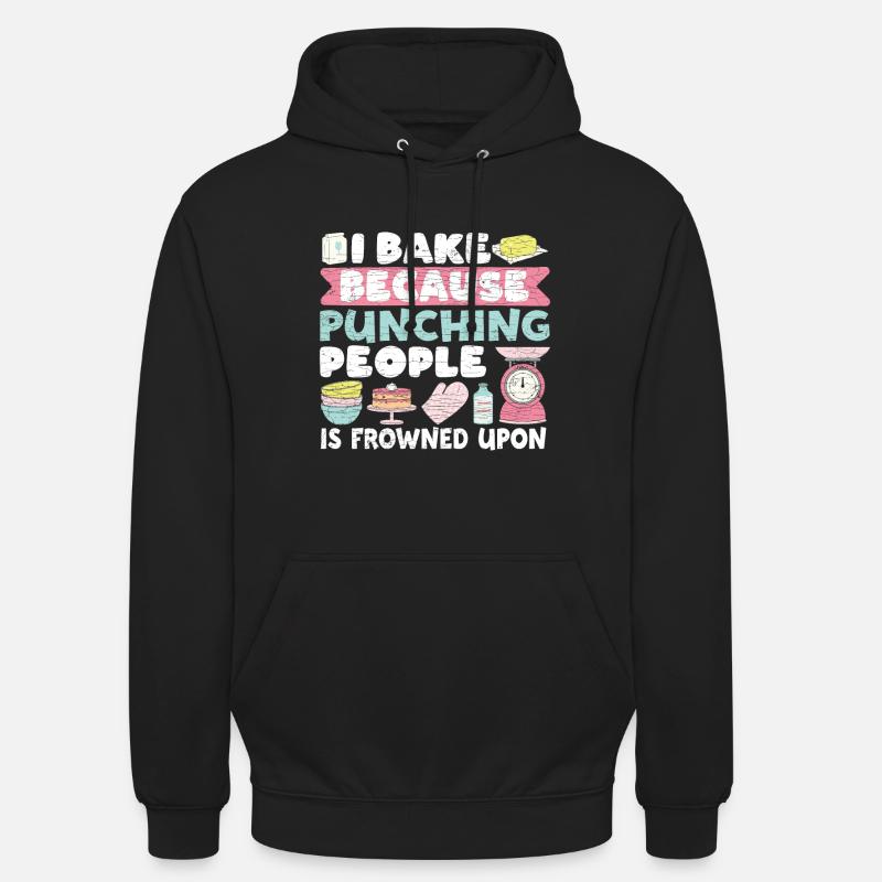 Backen Bäcker - Unisex Hoodie - Schwarz