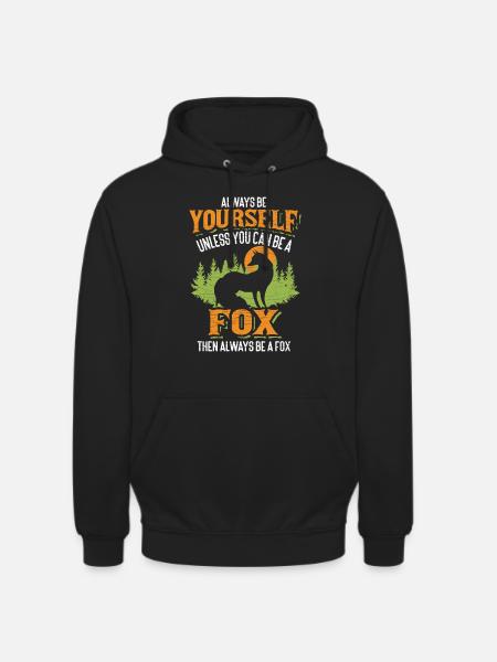 Fuchs Füchse - Unisex Hoodie - Schwarz