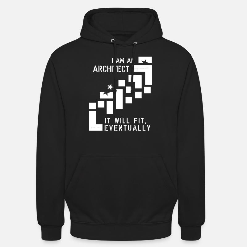 Architecte - Sweat-shirt à capuche unisexe - noir