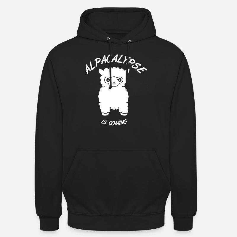 Alpacalypse is comming - Unisex Hoodie - Schwarz