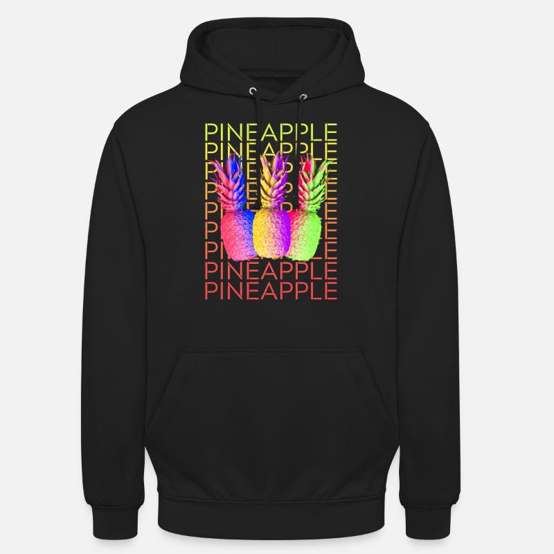 Pineapple Pineapple Summer Fruit - Unisex Hoodie - black