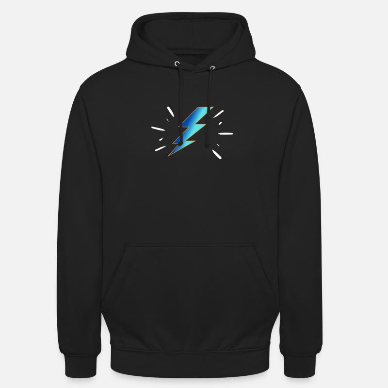Rapide comme la foudre - Sweat-shirt à capuche unisexe - noir