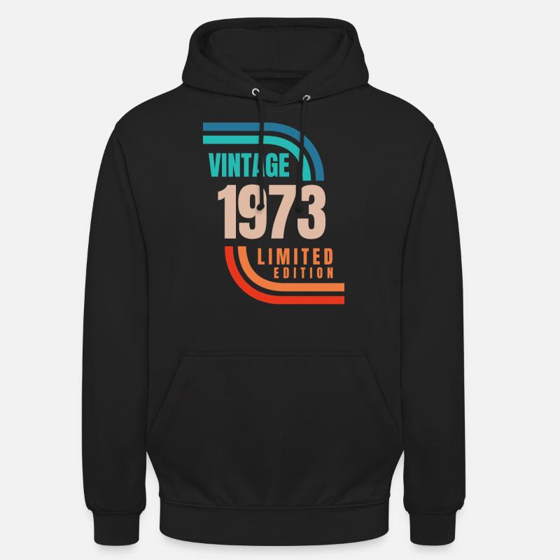 Édition limitée Millésime 1973 - Sweat-shirt à capuche unisexe - noir