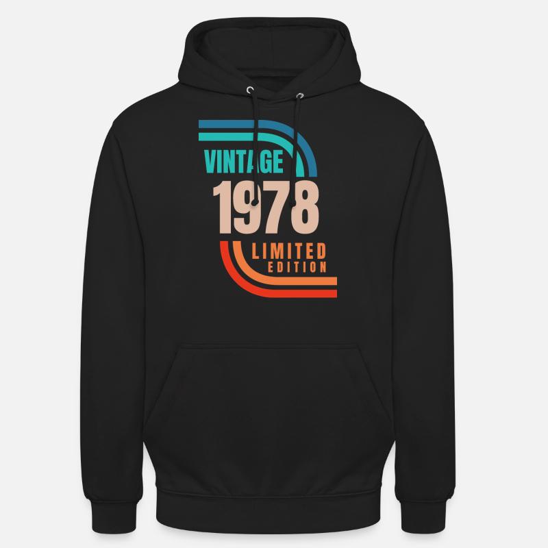 édition limitée millésime 1978 - Sweat-shirt à capuche unisexe - noir