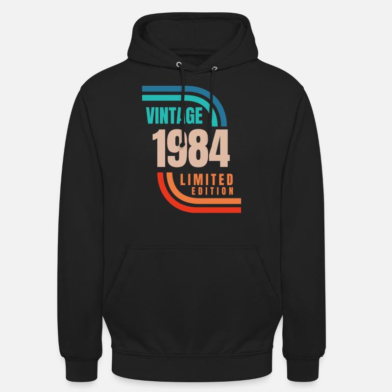 Édition limitée Millésime 1984 - Sweat-shirt à capuche unisexe - noir