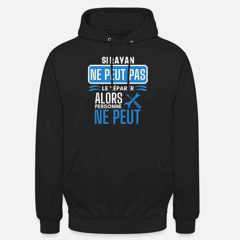 ne peut pas le réparer si Rayan - Sweat-shirt à capuche unisexe - noir