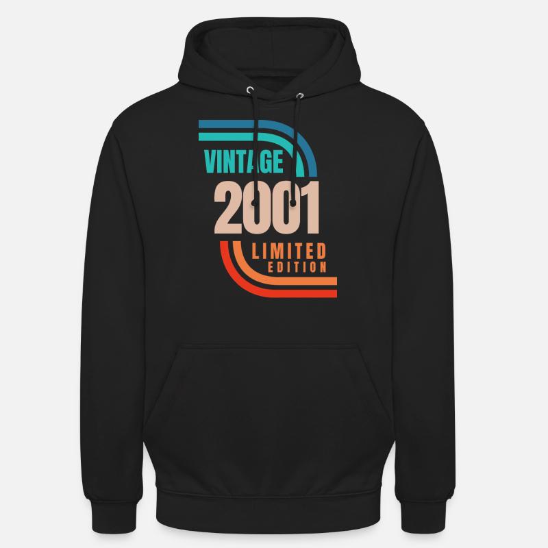 Édition limitée Millésime 2001 - Sweat-shirt à capuche unisexe - noir