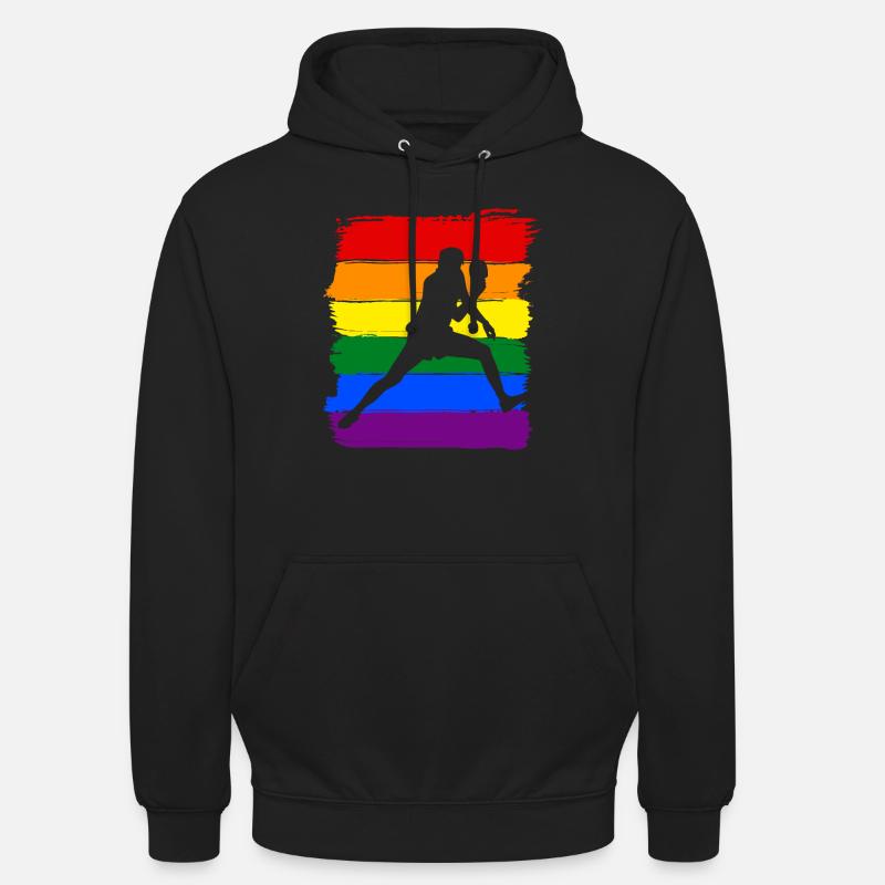 Tennis de table LGBT Pride - Sweat-shirt à capuche unisexe - noir