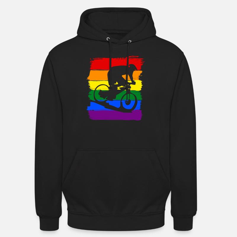 Fierté LGBT à vélo - Sweat-shirt à capuche unisexe - noir
