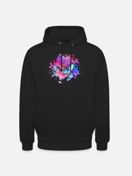 Whale earth-day ocean-day - Unisex Hoodie - black