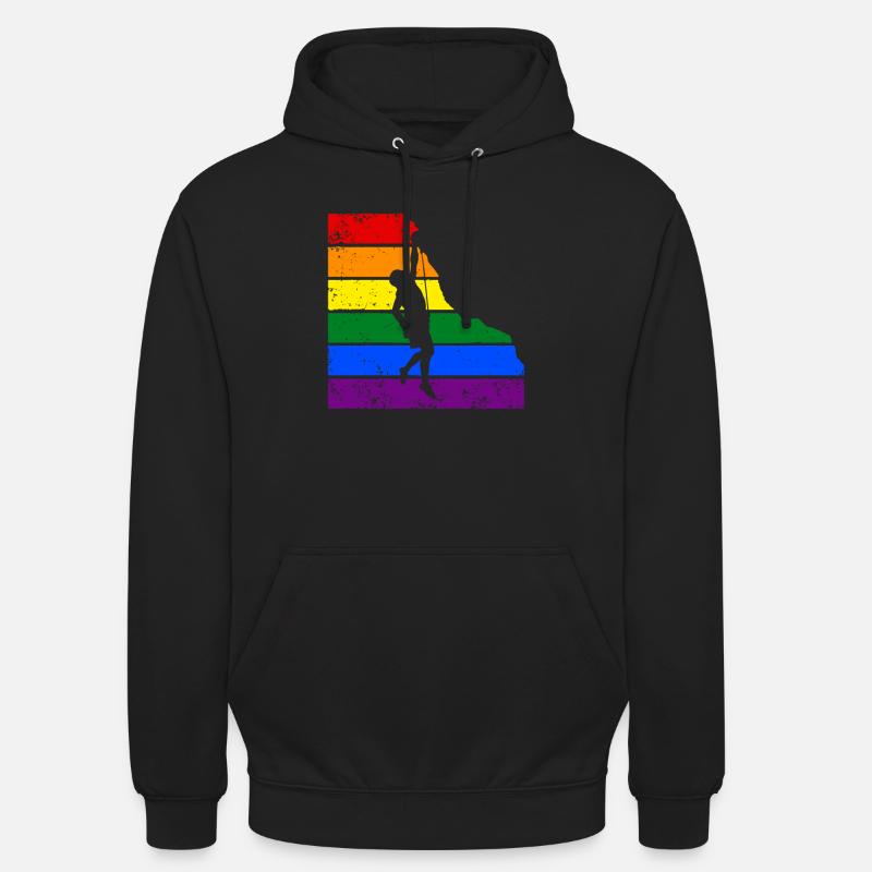 Escalade LGBTQ Escalade - Sweat-shirt à capuche unisexe - noir