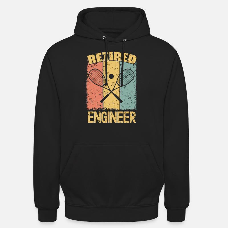 Squash retired engineer - Unisex Hoodie - black