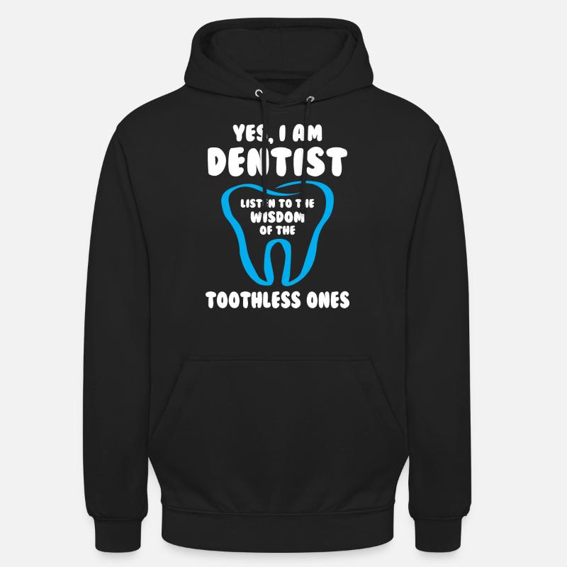 Je suis dentiste - Sweat-shirt à capuche unisexe - noir
