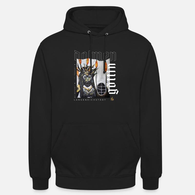 Déesse Dolmen Langeneichstädt - Sweat-shirt à capuche unisexe - noir