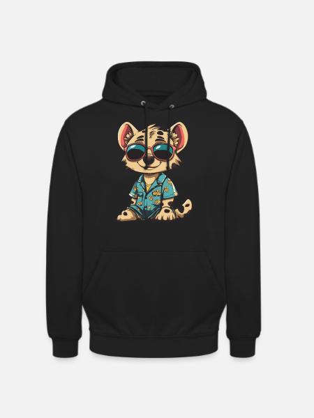 Hyena Funny Summer - Unisex Hoodie - black