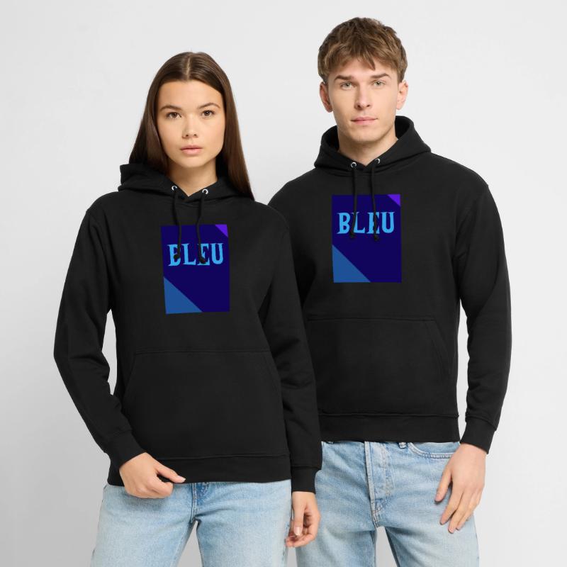 BLUE Rectangle Triangle Chalkboard Unisex Hoodie