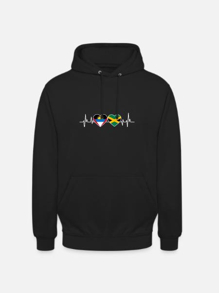 Antigua and Barbuda flag - Unisex Hoodie - black