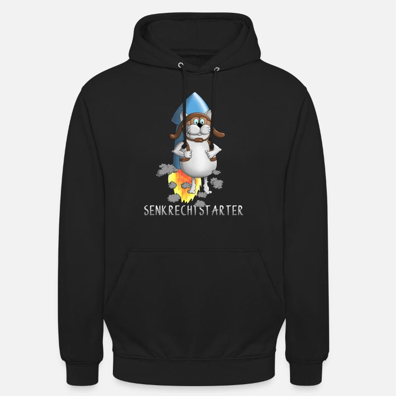 Funny rocket - décollage - décollage - Sweat-shirt à capuche unisexe - noir