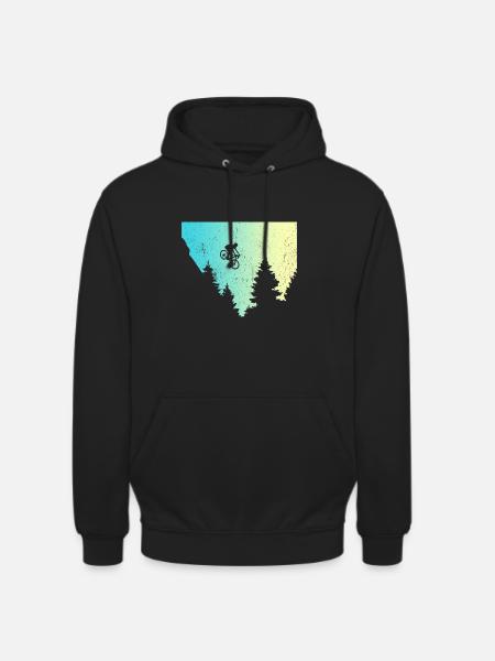 Mountainbiker MTB Geschenk Lustiger Spruch - Unisex Hoodie - Schwarz
