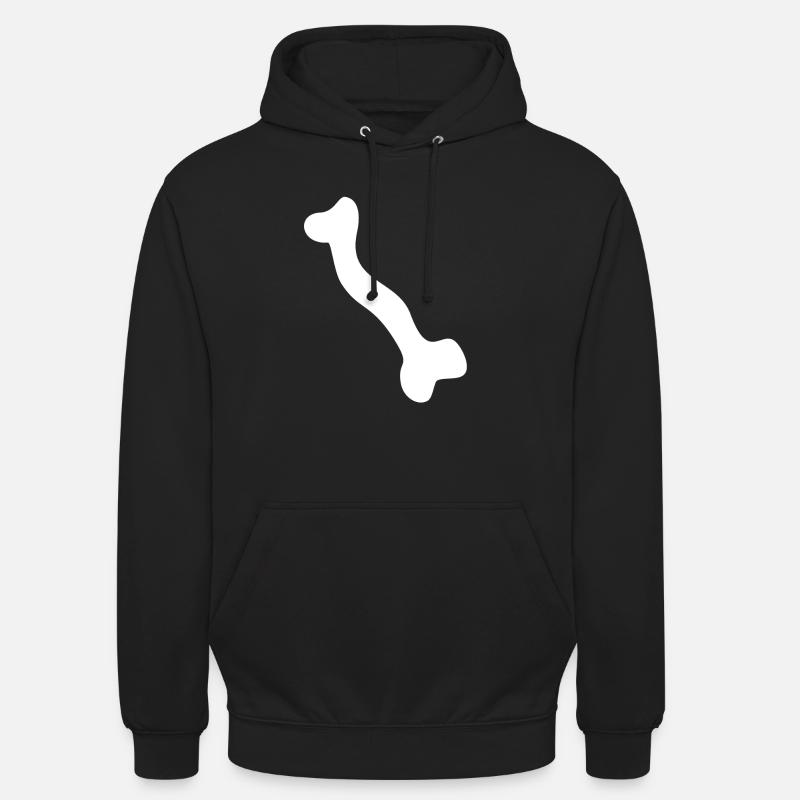 Knochen Skelett - Unisex Hoodie - Schwarz