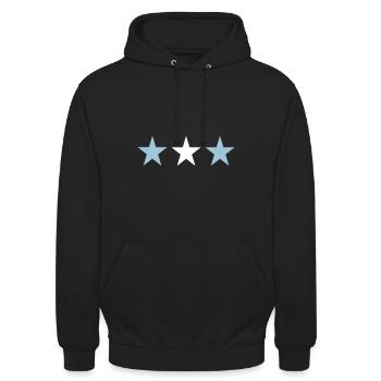 Argentina - Unisex Hoodie - black - Front - Alina (178cm) & Michal (187cm)