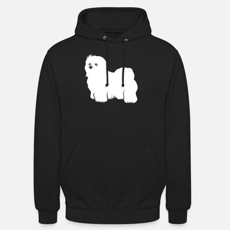 Coton de Tulear - Sweat-shirt à capuche unisexe - noir
