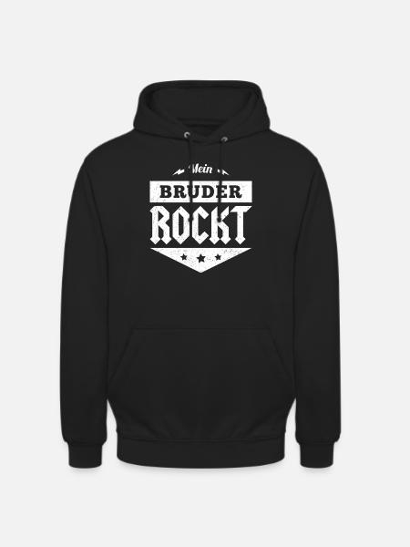 Mon frère Rockt - Sweat-shirt à capuche unisexe - noir