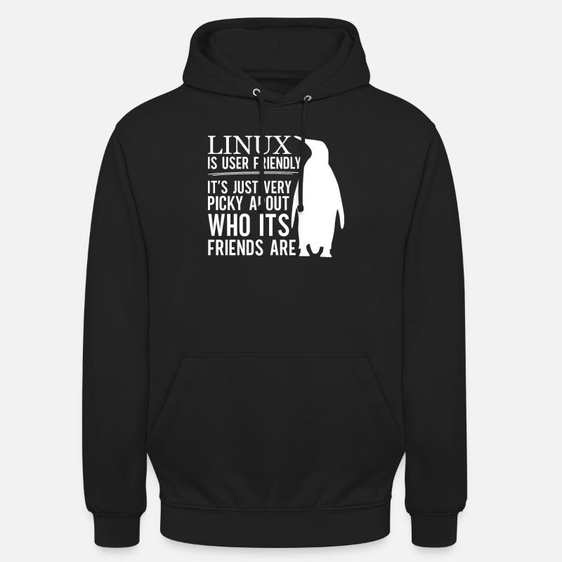 Linux Is User Friendly - Cloud Computing Engineer - Unisex Hoodie - Schwarz
