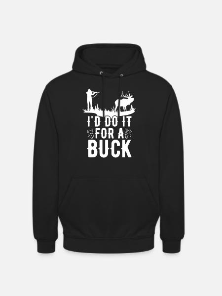 HIrschgeweih Hirschjagd Jagd Jagdsaison - Unisex Hoodie - Schwarz