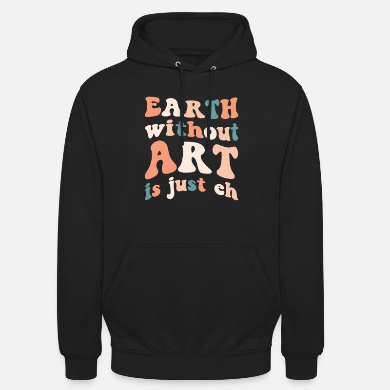 Professeur d’art Drôle de dicteur Cours d’art Cours d’art - Sweat-shirt à capuche unisexe - noir