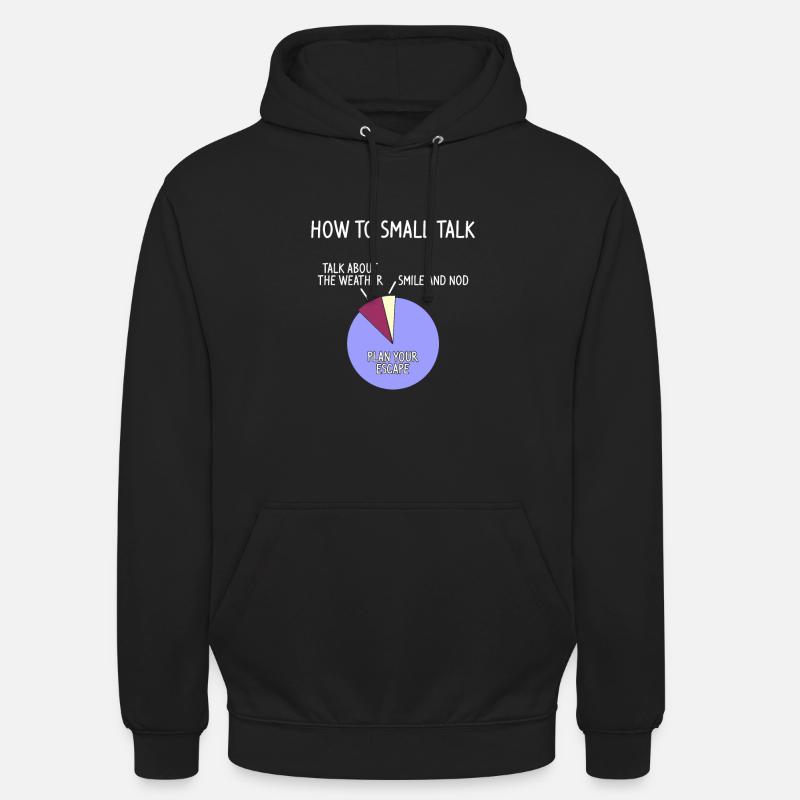 Comment parler petit - Sweat-shirt à capuche unisexe - noir