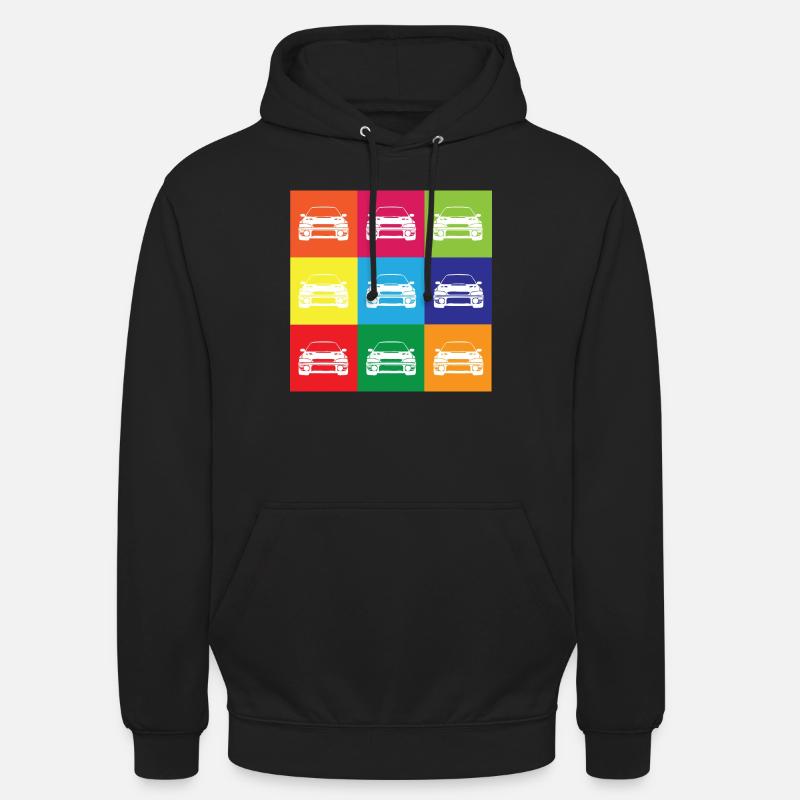 Multi Farbe Impreza - Unisex Hoodie - Schwarz