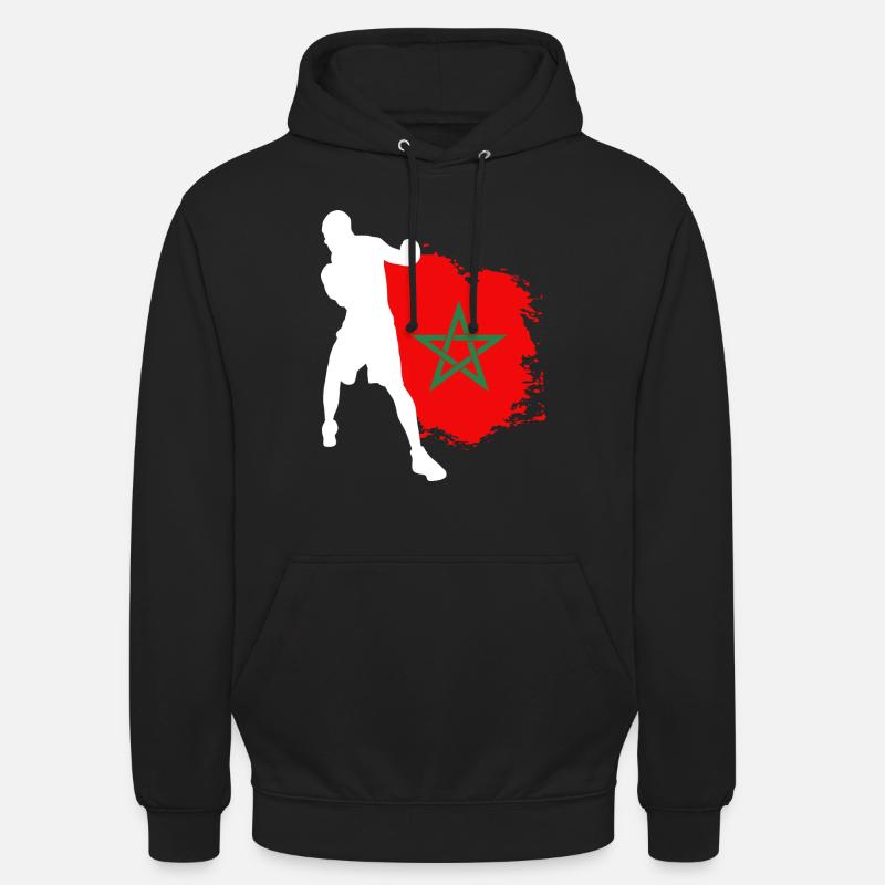 Boxe Boxeur Marocain - Sweat-shirt à capuche unisexe - noir