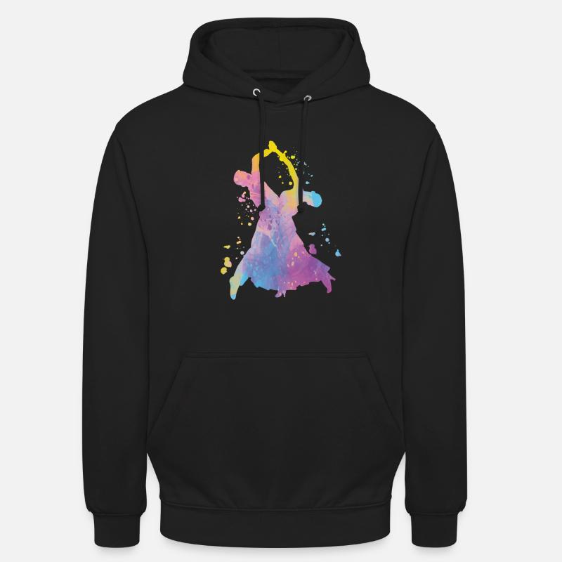 Valse viennoise Danses de salon - Sweat-shirt à capuche unisexe - noir