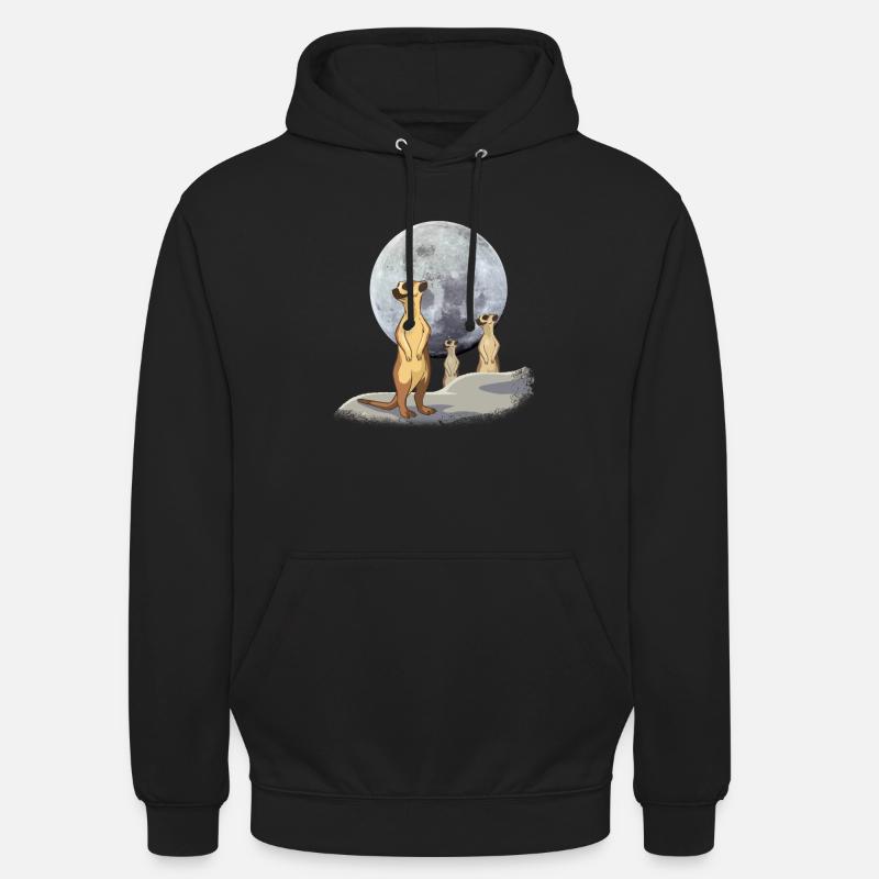 Erdmännchen - Unisex Hoodie - Schwarz