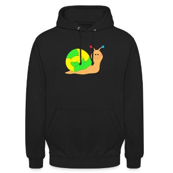 slug - Unisex Hoodie - black - Front - Alina (178cm) & Michal (187cm)