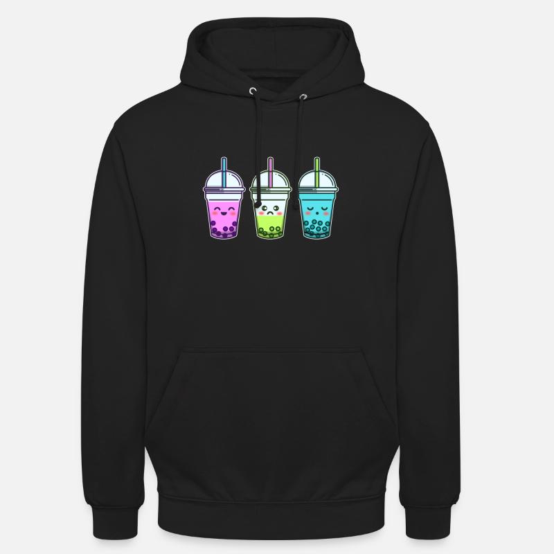 Bubbletea Bubble Tea Softdrink Sommer - Unisex Hoodie - Schwarz