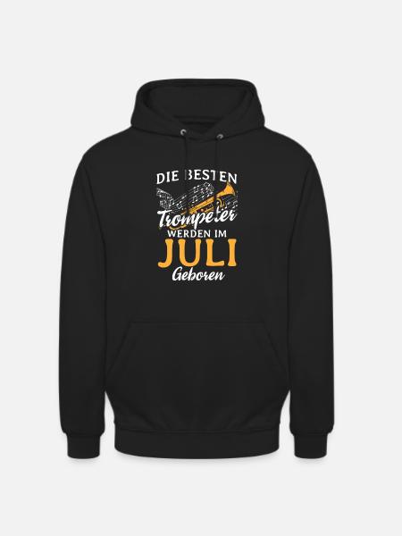 Trompete Instrument - Unisex Hoodie - Schwarz