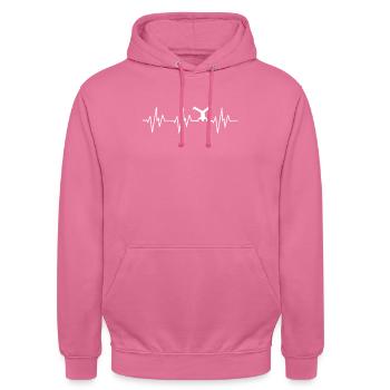 Breakdance Hip Hop Breakdancer Streetdance - Unisex Hoodie - Pink - Vorne - Alina (178cm) & Michal (187cm)