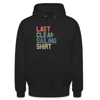 Letztes sauberes Segeln Shirt - Unisex Hoodie - Schwarz - Vorne - Alina (178cm) & Michal (187cm)