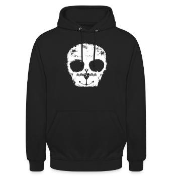 Sailor | Anchor | Skull - Unisex Hoodie - Schwarz - Vorne - Alina (178cm) & Michal (187cm)
