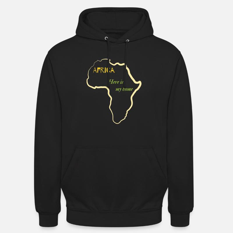 L’Afrique C’est ma maison - Sweat-shirt à capuche unisexe - noir