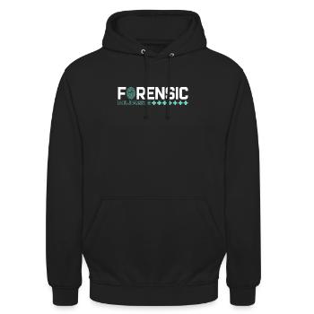 Infirmière médico-légale Criminalistique médico-légale - Sweat-shirt à capuche unisexe - noir - Devant - Alina (178cm) & Michal (187cm)