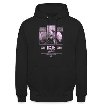 Diskusfisch Buntbarsch Aquarium Fischhalter - Unisex Hoodie - Schwarz - Vorne - Alina (178cm) & Michal (187cm)