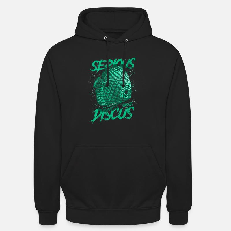 Ernsthaft über Diskusfischhalter Aquarianer - Unisex Hoodie - Schwarz